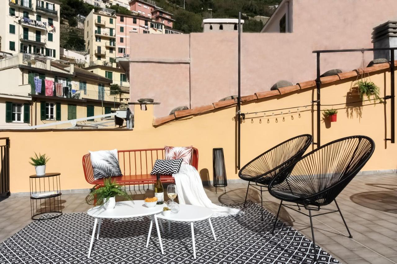 Appartamento Cà Vivaldi penthouse 5terreparco Riomaggiore Esterno foto