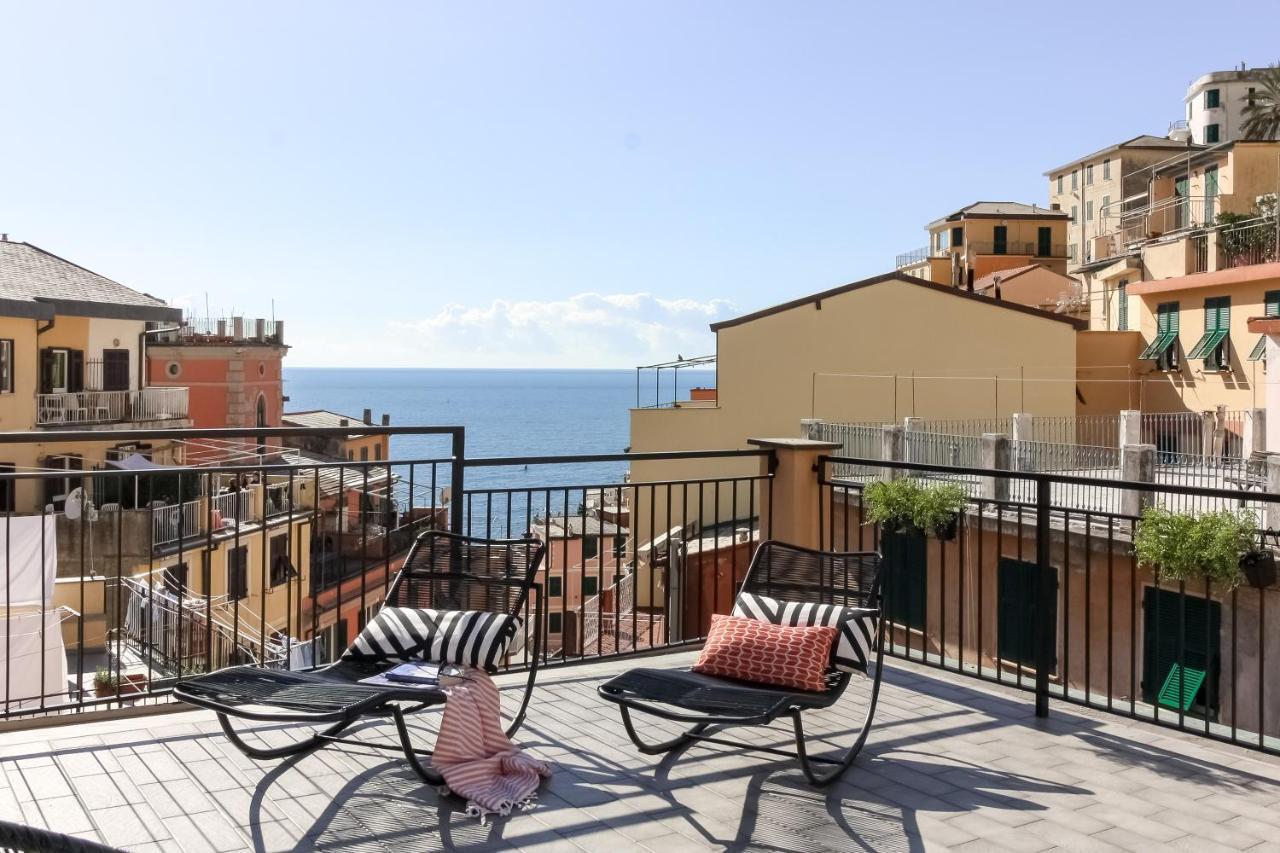 Appartamento Cà Vivaldi penthouse 5terreparco Riomaggiore Esterno foto